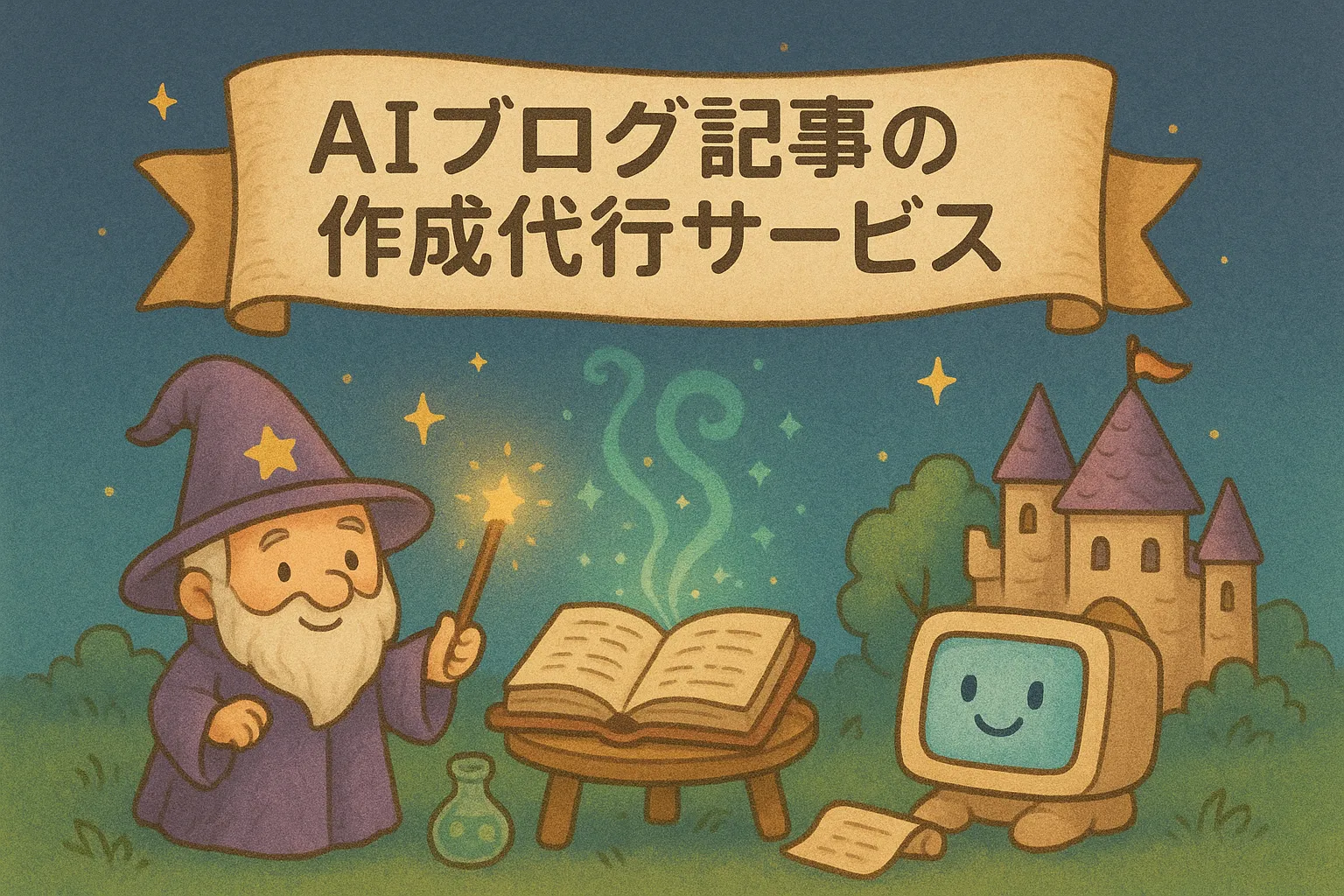 AIブログ記事の作成代行サービスはじめました